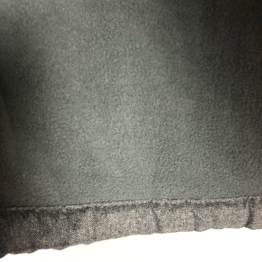 Old Navy Puffer Vest Flannel Lined Gray Size Medium - Picture 7 of 12